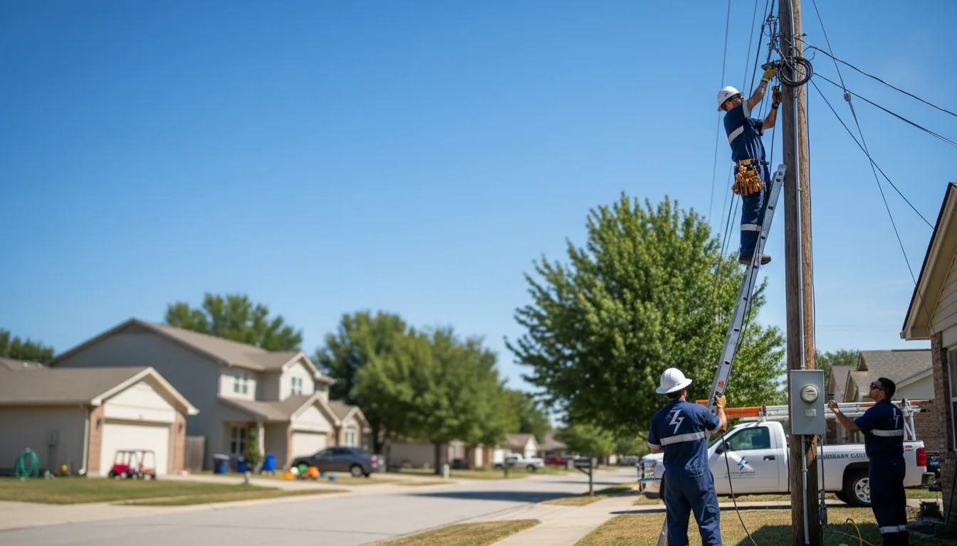 Residential electrician providing installation services in Drakesville, IA